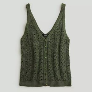 J. Crew Forest Green Sweater Tank Top